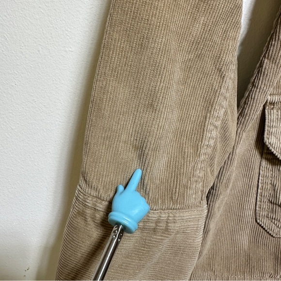 Old Navy Utility Jacket Belted Cotton Safari Jacket Tan Lightweight Size M - Picture 5 of 9